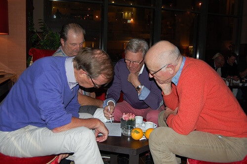 Här ser det mer tveksamt ut eller?? Håkan, Mats,Lars och Sven grubblar djupt.
